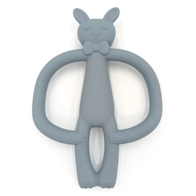 Edible Silicon Baby Teething Stick Prevent Hand Sucking Artifact Bite Glue Cartoon Toy