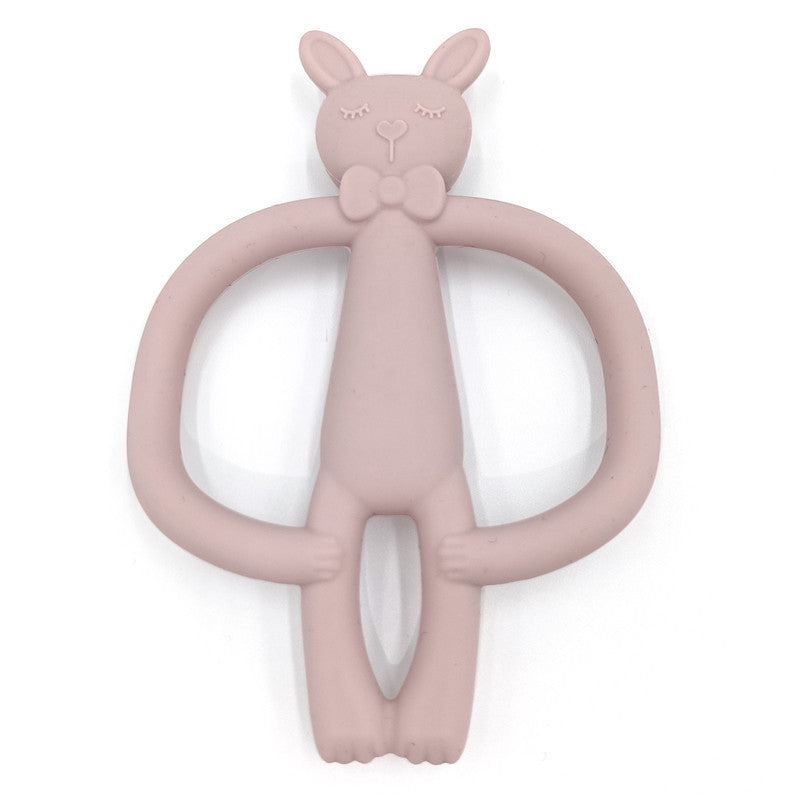 Edible Silicon Baby Teething Stick Prevent Hand Sucking Artifact Bite Glue Cartoon Toy