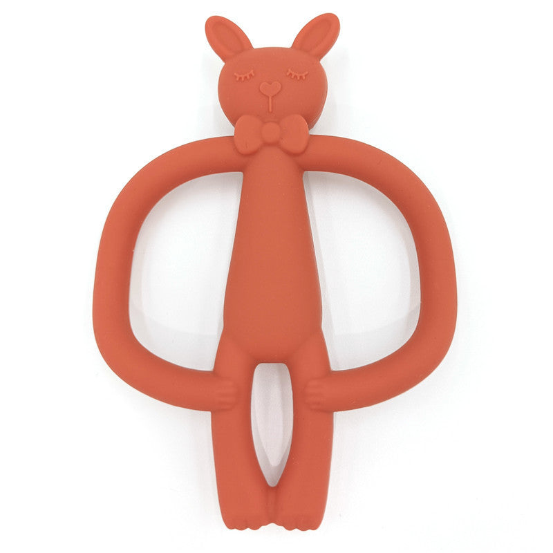 Edible Silicon Baby Teething Stick Prevent Hand Sucking Artifact Bite Glue Cartoon Toy