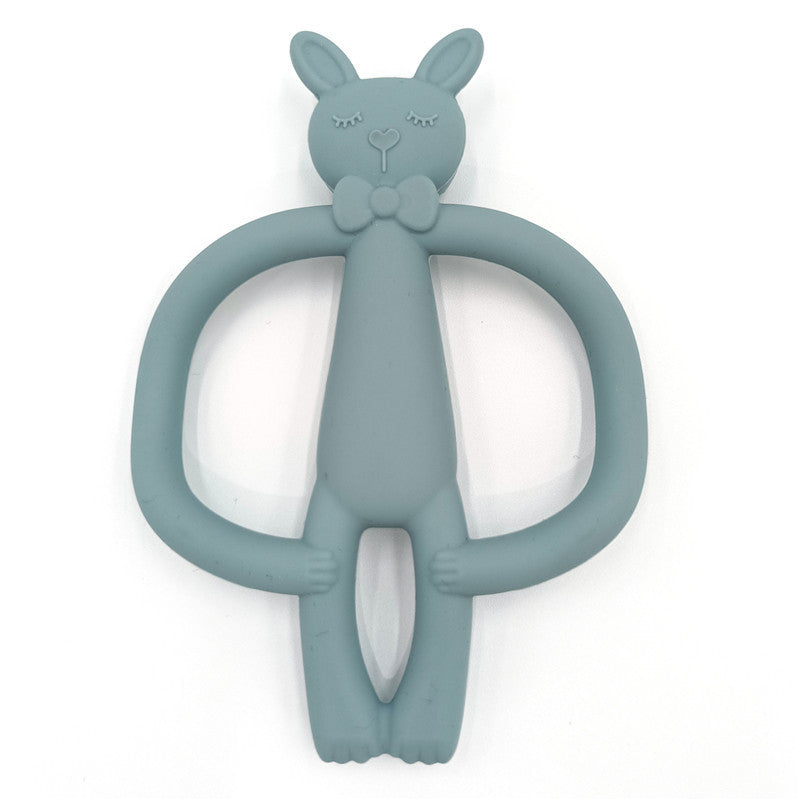 Edible Silicon Baby Teething Stick Prevent Hand Sucking Artifact Bite Glue Cartoon Toy
