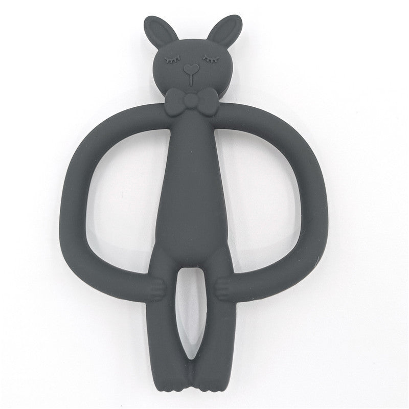 Edible Silicon Baby Teething Stick Prevent Hand Sucking Artifact Bite Glue Cartoon Toy