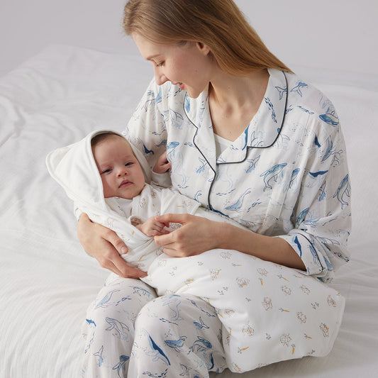 Cute Rabbit Light Cotton Baby White Swaddle Wrap-0